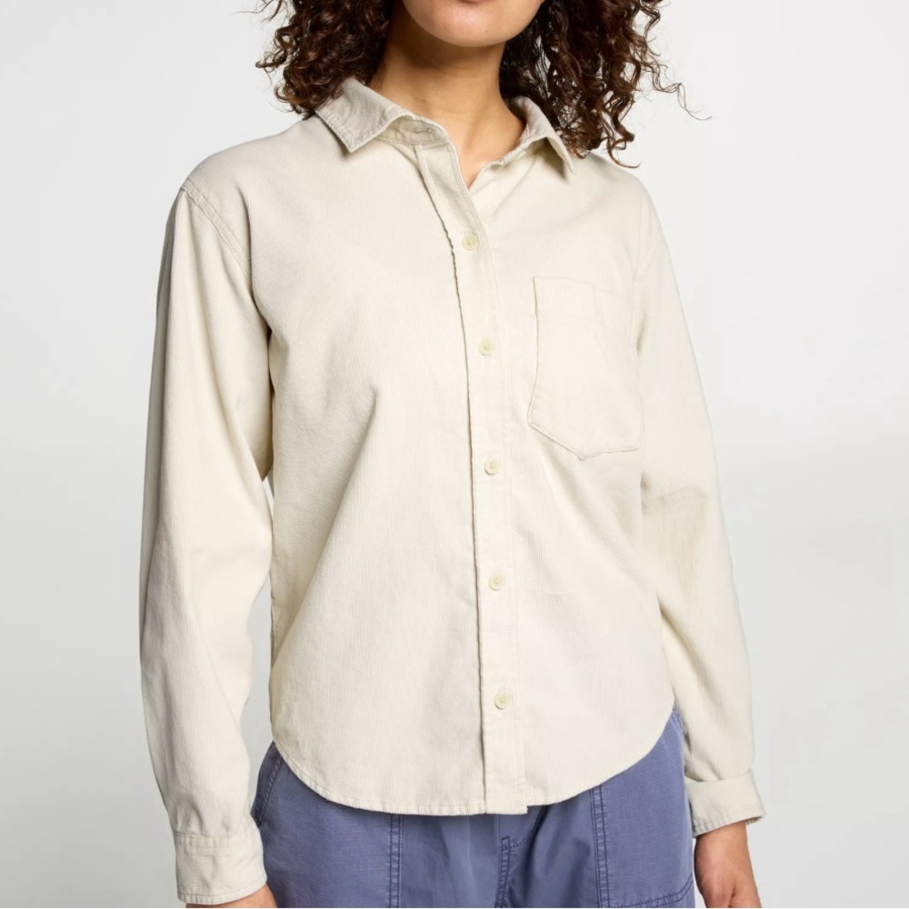 Alpine Design | Cream Button Down Corduroy Shirt, NWT